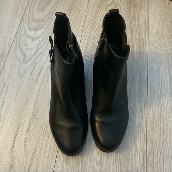 GEOX Black Genuine Leather Boots - Picture 7 of 14